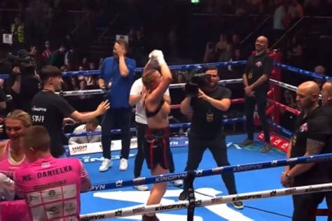 daniella hemsley leaked videos|Kingpyn Boxing results: Daniella Hemsley flashes audience